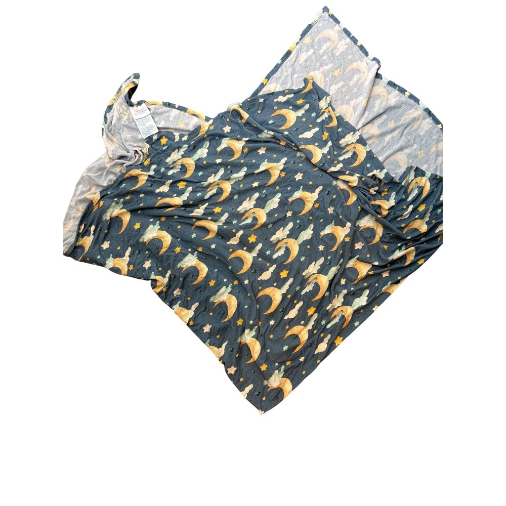 Posh Peanut Swaddle Blanket Blue Moon Stars‎ Bamboo Viscose Wrap Baby Boys